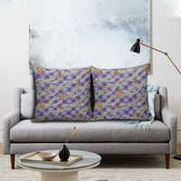 Lavender Palaka Hula Girls Seamless Hawaii Aloha Pillow Cover - Polynesian Pride