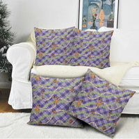 Lavender Palaka Hula Girls Seamless Hawaii Aloha Pillow Cover - Polynesian Pride