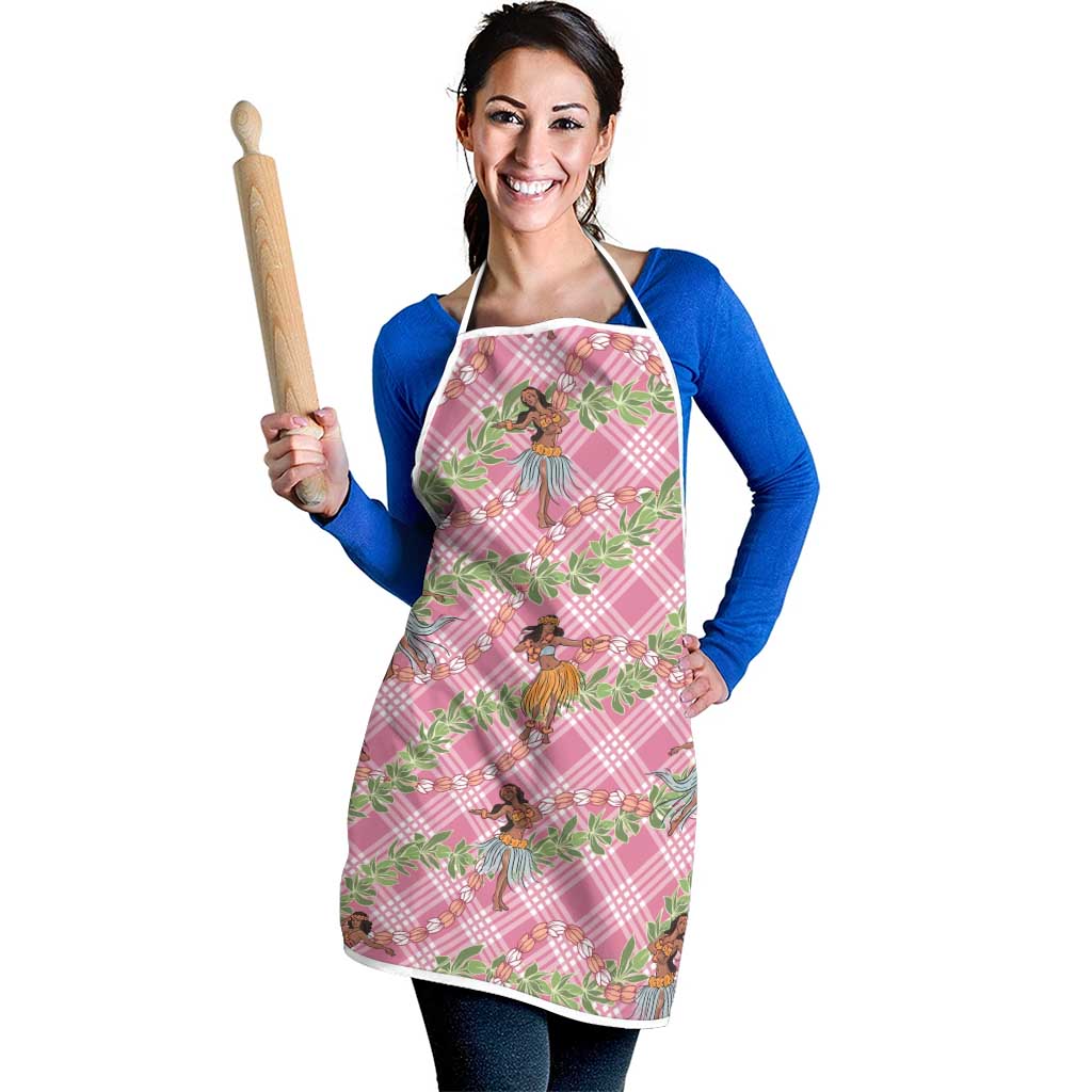 Lokelani Pink Palaka Hula Girls Seamless Hawaii Aloha Apron - Polynesian Pride