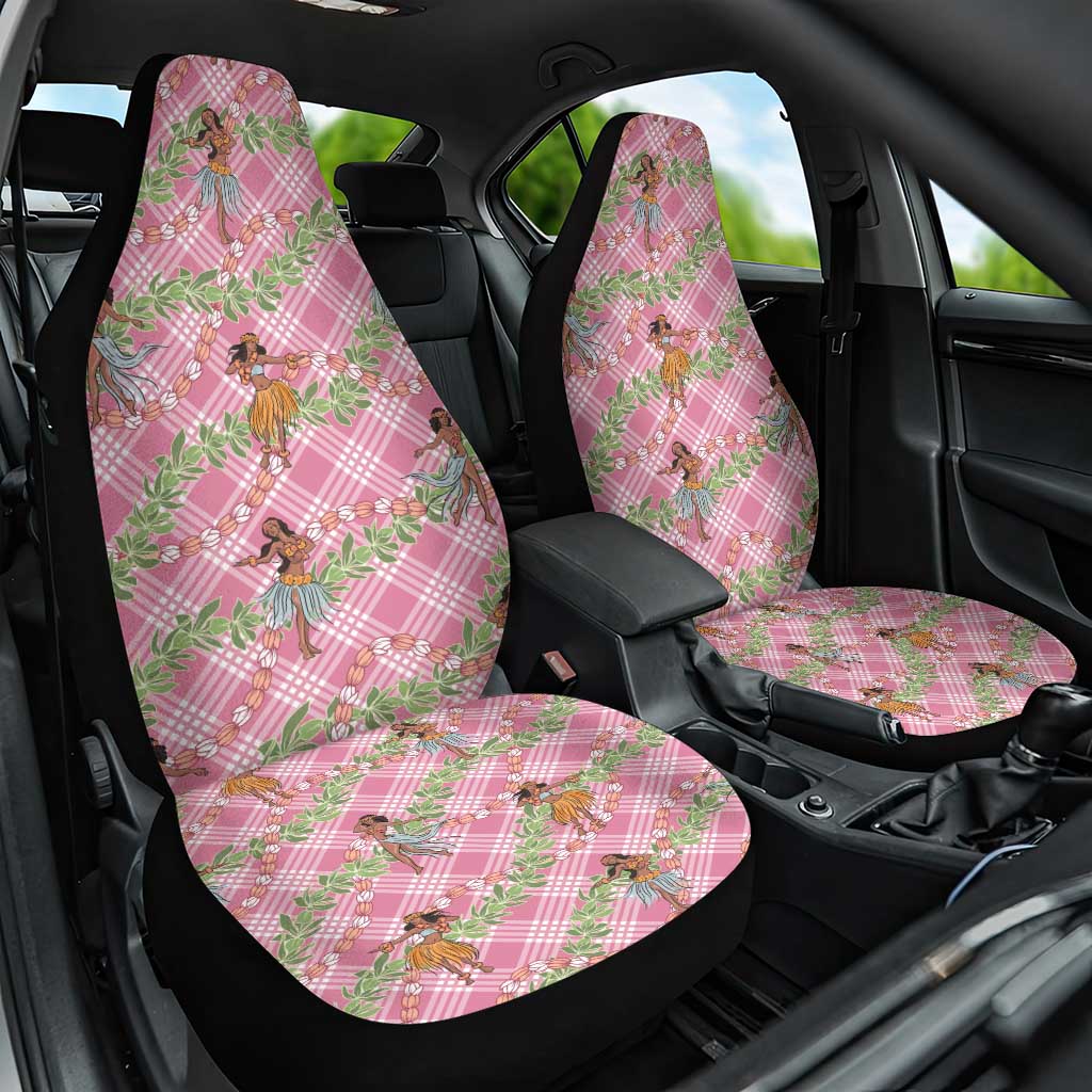 Lokelani Pink Palaka Hula Girls Seamless Hawaii Aloha Car Seat Cover - Polynesian Pride