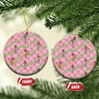 Lokelani Pink Palaka Hula Girls Seamless Hawaii Aloha Ceramic Ornament - Polynesian Pride