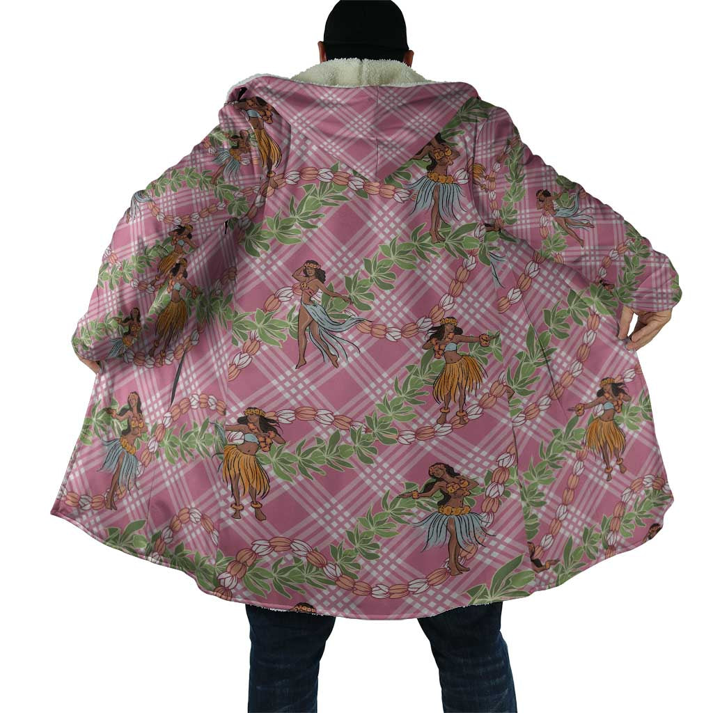 Lokelani Pink Palaka Hula Girls Seamless Hawaii Aloha Cloak - Polynesian Pride