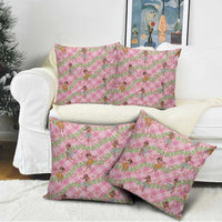 Lokelani Pink Palaka Hula Girls Seamless Hawaii Aloha Pillow Cover - Polynesian Pride