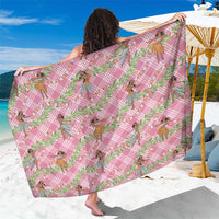 Lokelani Pink Palaka Hula Girls Seamless Hawaii Aloha Sarong - Polynesian Pride