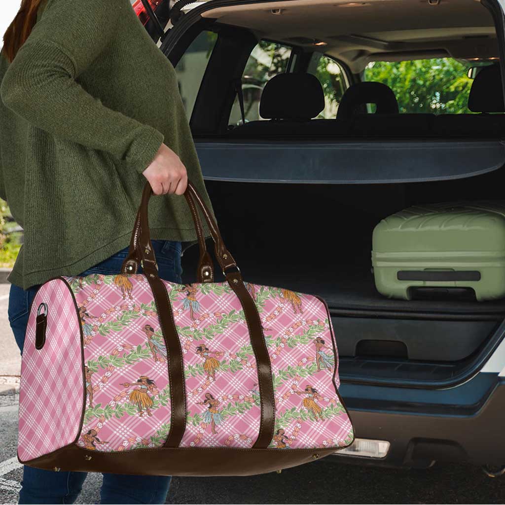 Lokelani Pink Palaka Hula Girls Seamless Hawaii Aloha Travel Bag - Polynesian Pride