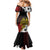Personalized Papua New Guinea 50th Independence Anniversary Family Matching Mermaid Dress and Hawaiian Shirt Oro Tapa Mix Plumeria
