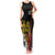 Personalized Papua New Guinea 50th Independence Anniversary Family Matching Tank Maxi Dress and Hawaiian Shirt Oro Tapa Mix Plumeria
