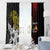 Personalized Papua New Guinea 50th Independence Anniversary Window Curtain Oro Tapa Mix Plumeria