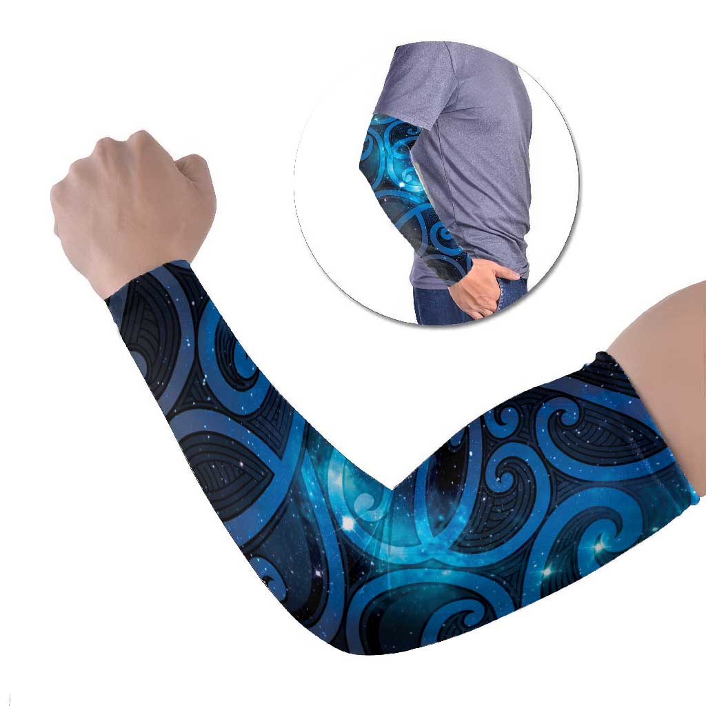 New Zealand Maori Matariki Arm Sleeves Galaxy Kowhaiwhai