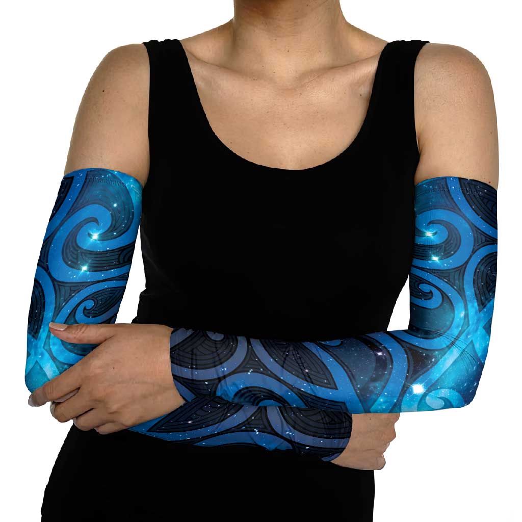 New Zealand Maori Matariki Arm Sleeves Galaxy Kowhaiwhai