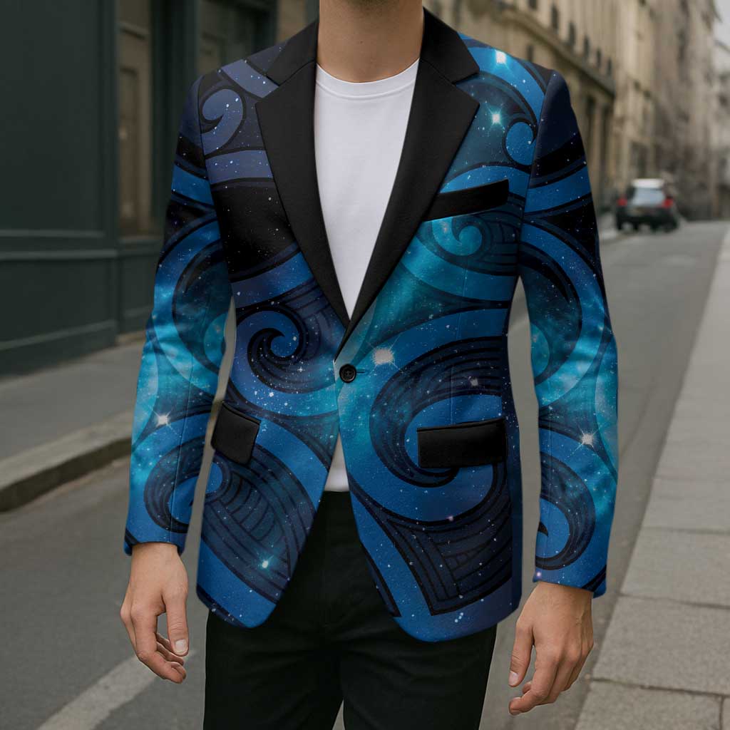 New Zealand Maori Matariki Blazer Galaxy Kowhaiwhai