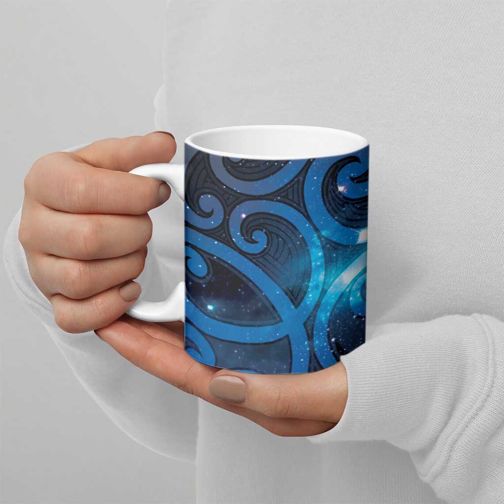 New Zealand Maori Matariki Ceramic Mug Galaxy Kowhaiwhai
