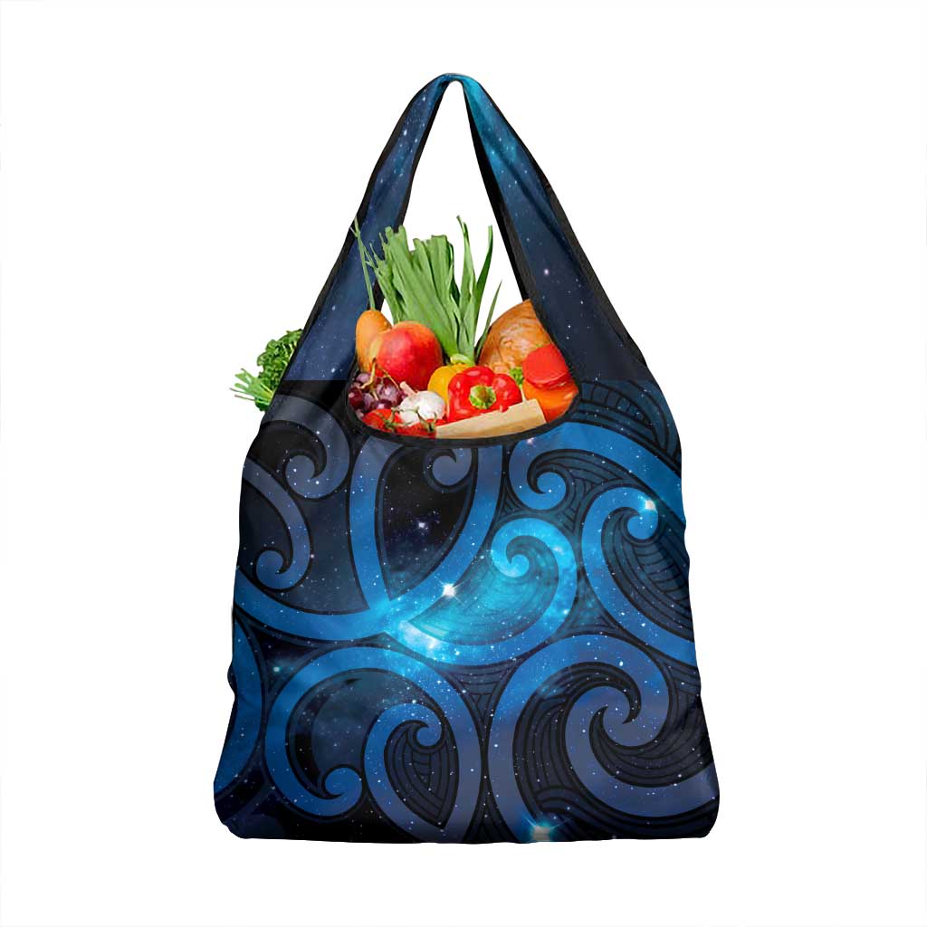 New Zealand Maori Matariki Grocery Bag Galaxy Kowhaiwhai