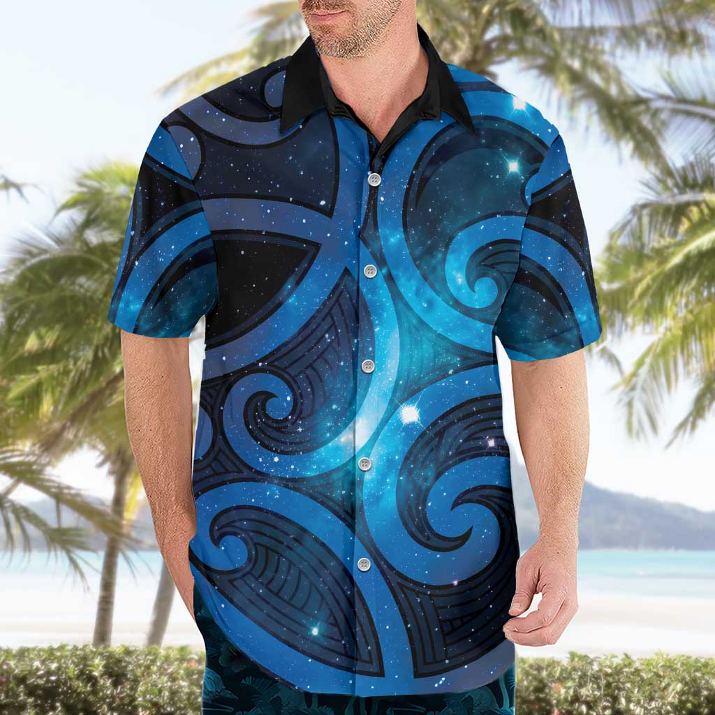New Zealand Maori Matariki Hawaiian Shirt Galaxy Kowhaiwhai LT7 - Polynesian Pride