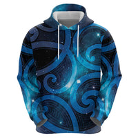New Zealand Maori Matariki Hoodie Galaxy Kowhaiwhai
