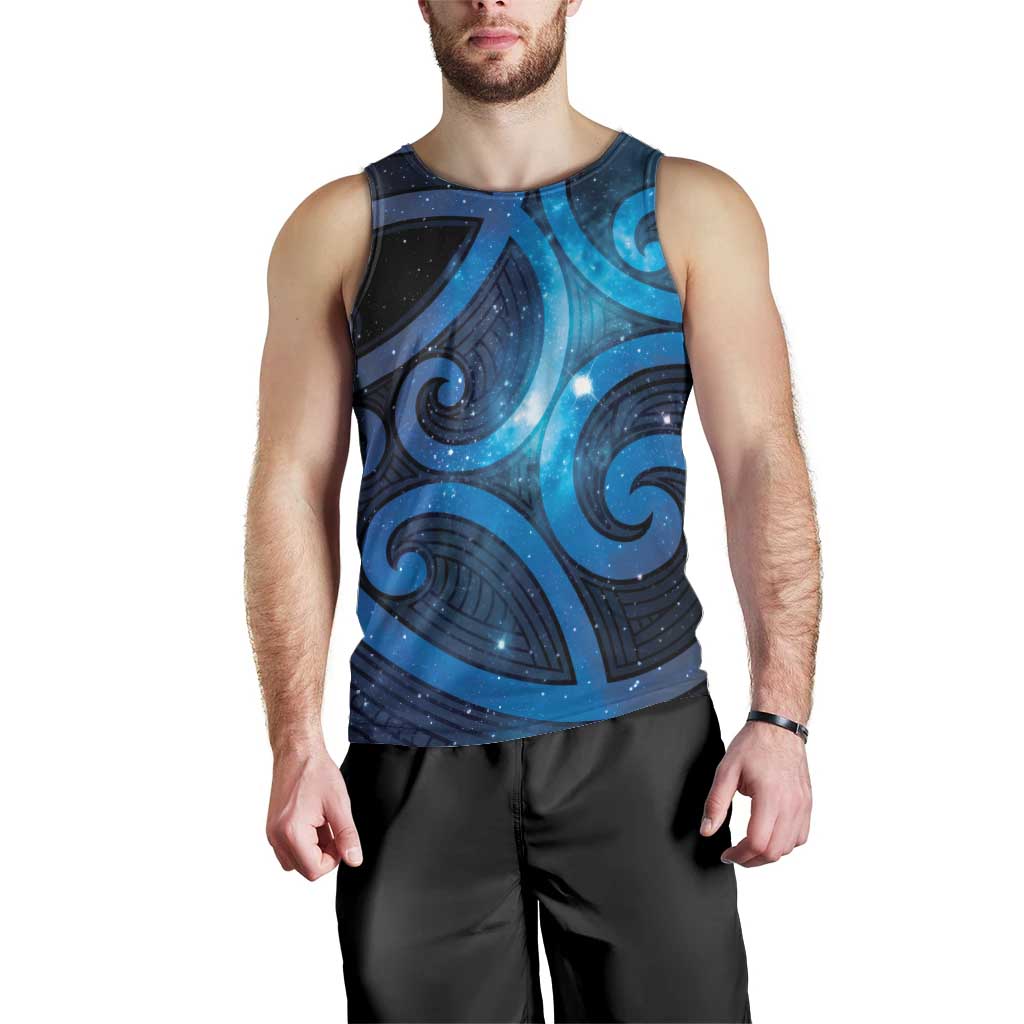 New Zealand Maori Matariki Men Tank Top Galaxy Kowhaiwhai