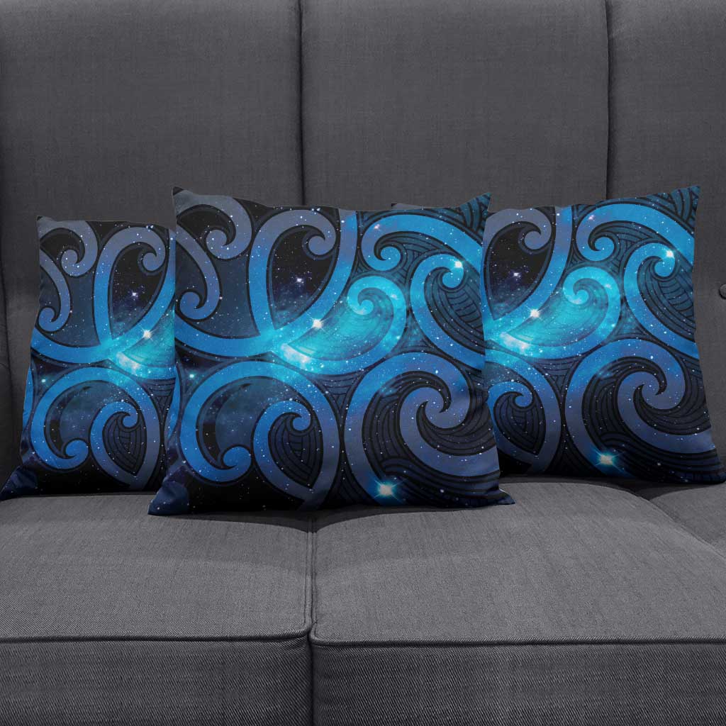 New Zealand Maori Matariki Pillow Cover Galaxy Kowhaiwhai