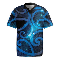 New Zealand Maori Matariki Rugby Jersey Galaxy Kowhaiwhai