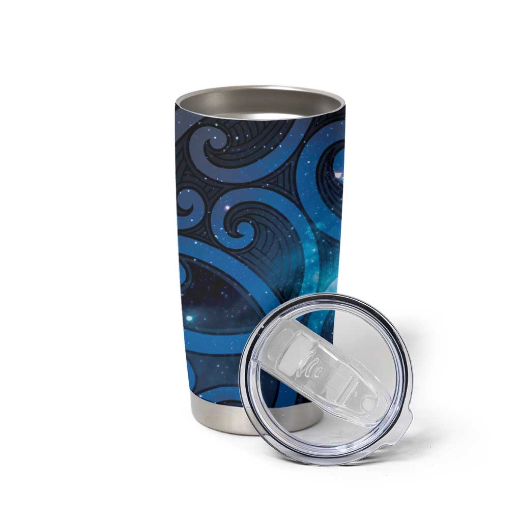 New Zealand Maori Matariki Tumbler Cup Galaxy Kowhaiwhai