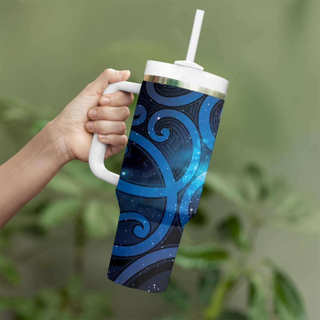 New Zealand Maori Matariki Tumbler With Handle Galaxy Kowhaiwhai