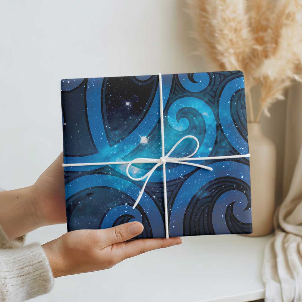 New Zealand Maori Matariki Wrapping Paper Galaxy Kowhaiwhai