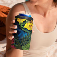 Tui Bird New Zealand Starry Sky 4 in 1 Can Cooler Tumbler Maori Koru