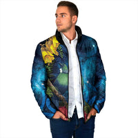 Tui Bird New Zealand Starry Sky Padded Jacket Maori Koru