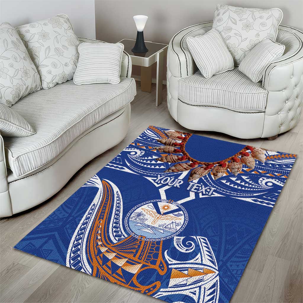 Yokwe Marshall Islands Personalized Area Rug Jemenei Day - Seashell Necklace