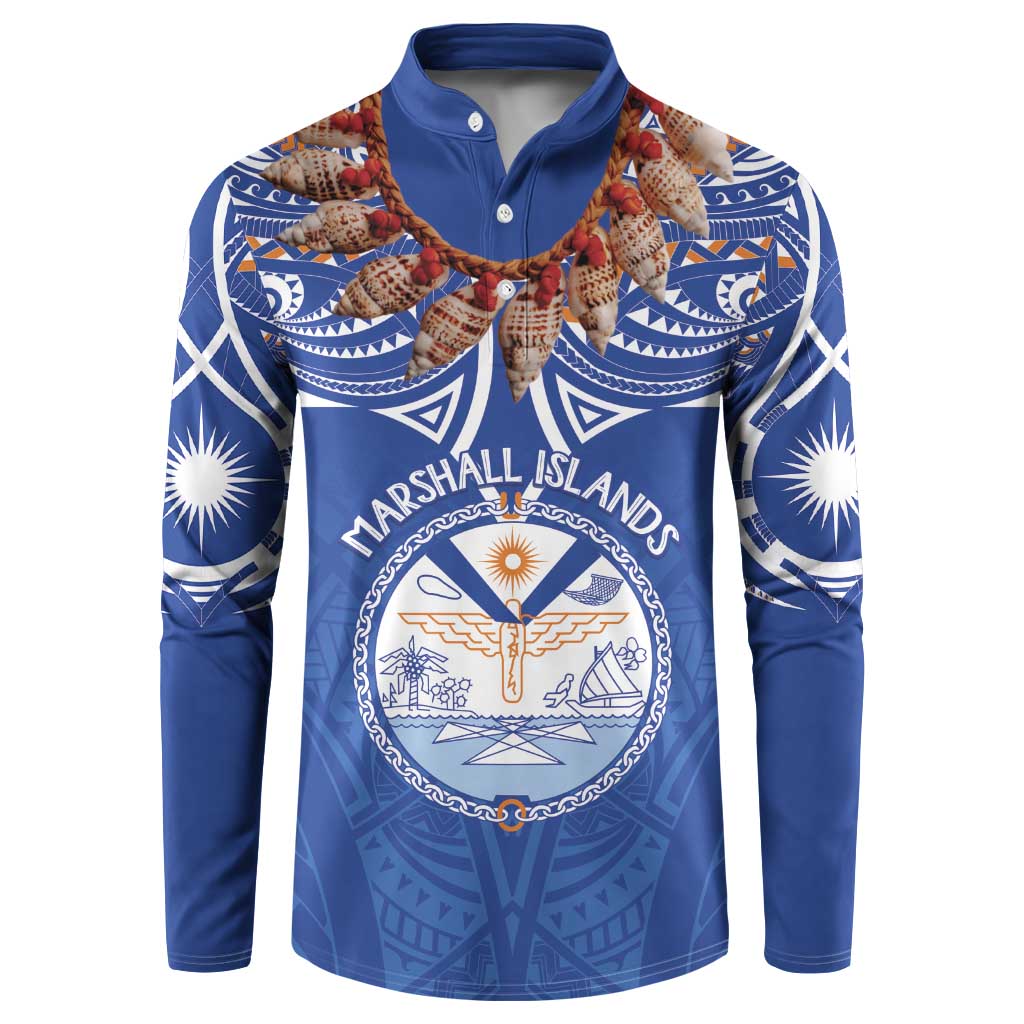 Yokwe Marshall Islands Personalized Button Sweatshirt Jemenei Day - Seashell Necklace