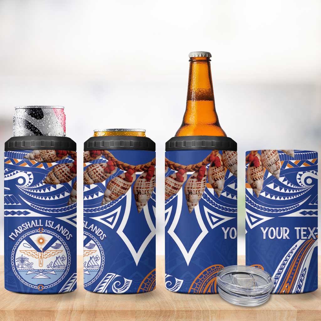 Yokwe Marshall Islands Personalized 4 in 1 Can Cooler Tumbler Jemenei Day - Seashell Necklace