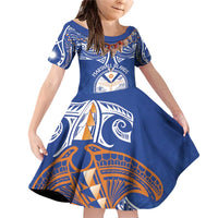 Yokwe Marshall Islands Personalized Family Matching Off Shoulder Short Dress and Hawaiian Shirt Jemenei Day - Seashell Necklace