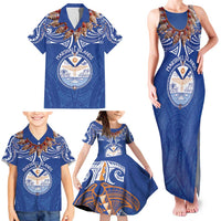 Yokwe Marshall Islands Personalized Family Matching Tank Maxi Dress and Hawaiian Shirt Jemenei Day - Seashell Necklace