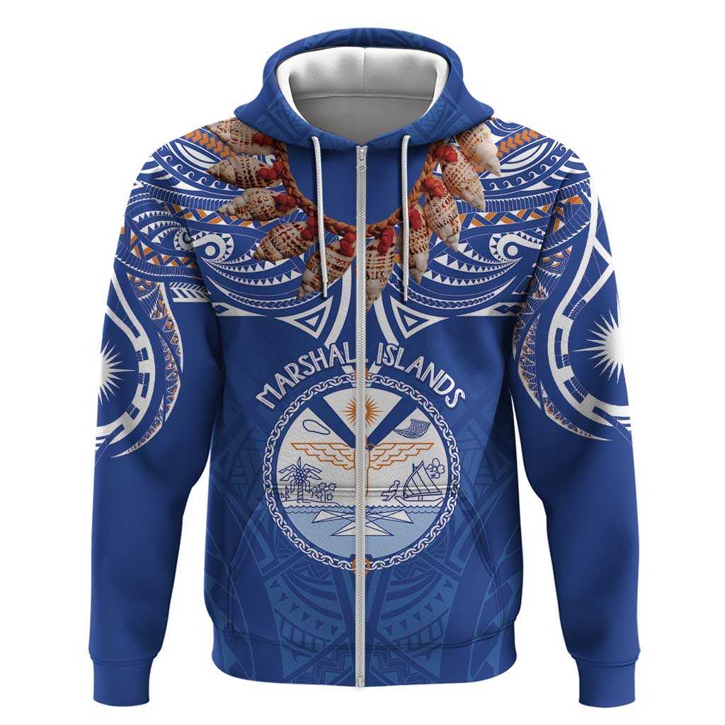 Yokwe Marshall Islands Personalized Hoodie Jemenei Day - Seashell Necklace