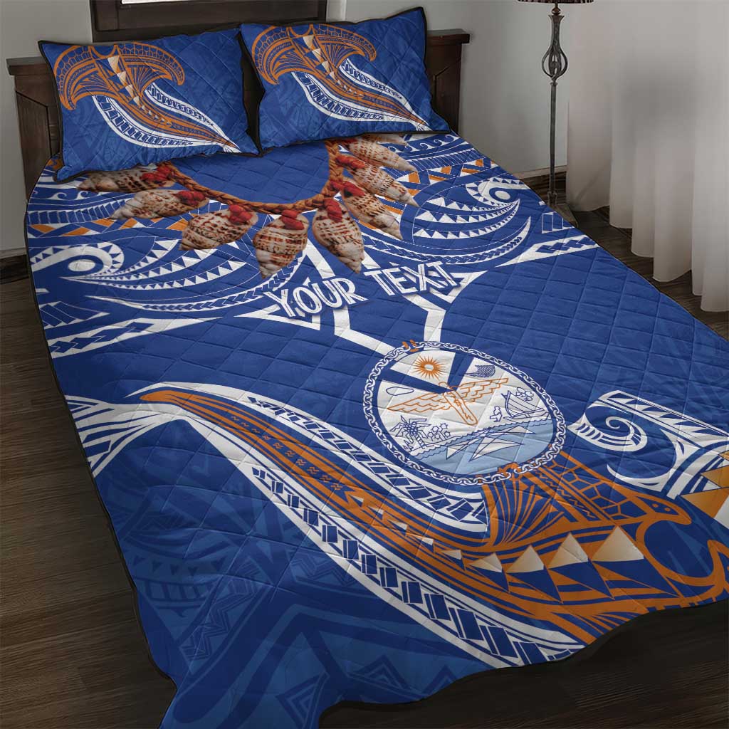 Yokwe Marshall Islands Personalized Quilt Bed Set Jemenei Day - Seashell Necklace