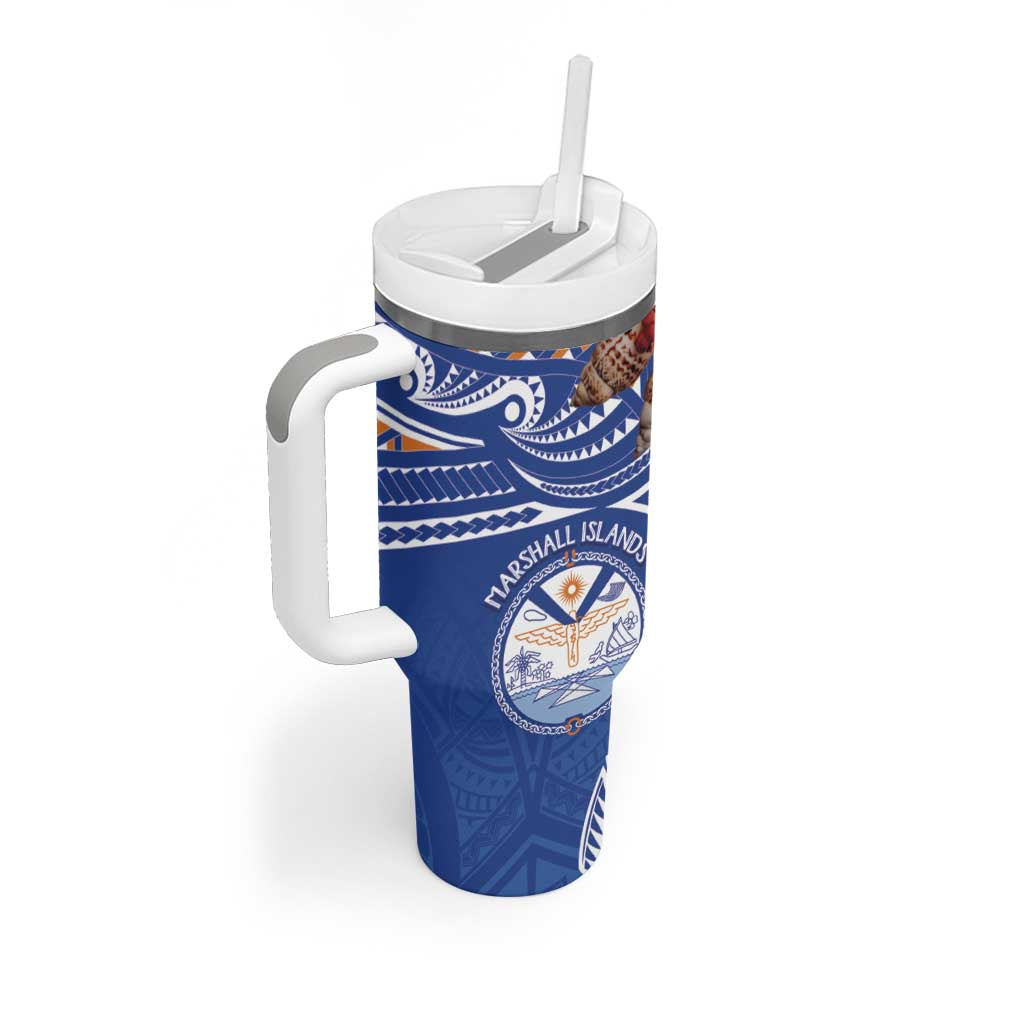 Yokwe Marshall Islands Personalized Tumbler With Handle Jemenei Day - Seashell Necklace