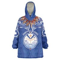 Yokwe Marshall Islands Personalized Wearable Blanket Hoodie Jemenei Day - Seashell Necklace