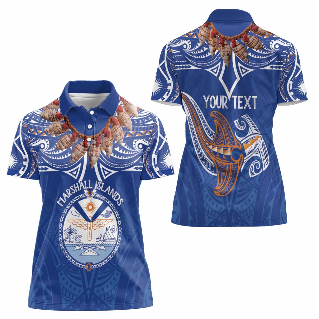 Yokwe Marshall Islands Personalized Women Polo Shirt Jemenei Day - Seashell Necklace