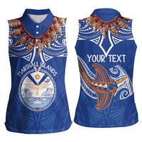 Yokwe Marshall Islands Personalized Women Sleeveless Polo Shirt Jemenei Day - Seashell Necklace