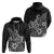 Polynesia Hoodie Plumeria Black Curves LT7 - Polynesian Pride