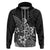 Polynesia Hoodie Plumeria Black Curves LT7 - Polynesian Pride