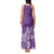 Polynesia Tank Maxi Dress Plumeria Purple Curves LT7 - Polynesian Pride