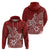 Polynesia Hoodie Plumeria Red Curves LT7 - Polynesian Pride