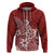 Polynesia Hoodie Plumeria Red Curves LT7 - Polynesian Pride