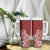 Hawaii Tumbler With Handle Plumeria Red Curves