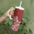 Hawaii Tumbler With Handle Plumeria Red Curves