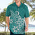 Polynesia Hawaiian Shirt Plumeria Teal Curves LT7 - Polynesian Pride