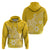 Polynesia Hoodie Plumeria Yellow Curves LT7 - Polynesian Pride