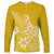 Polynesia Long Sleeve Shirt Plumeria Yellow Curves LT7 Unisex Yellow - Polynesian Pride