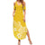 Polynesia Summer Maxi Dress Plumeria Yellow Curves LT7 Women Yellow - Polynesian Pride