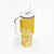 Hawaii Tumbler With Handle Plumeria Yellow Curves